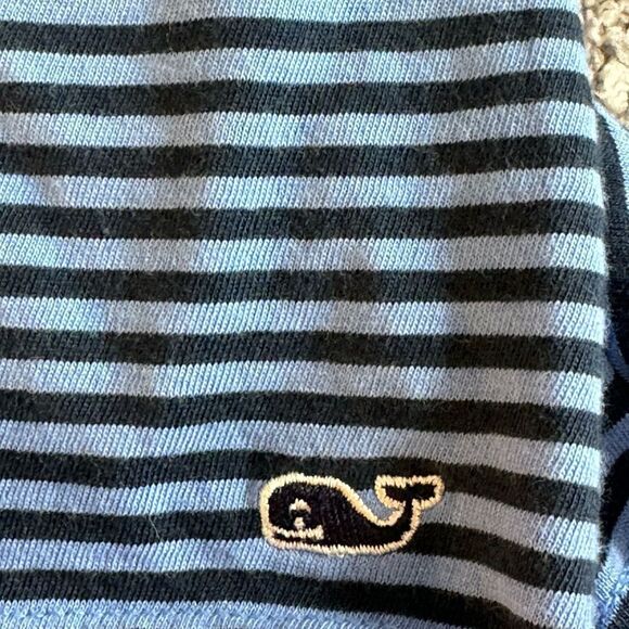 Vineyard Vines Top Womens Size Medium Pima Cotton Striped Mock Neck Basic layer - Picture 9 of 11